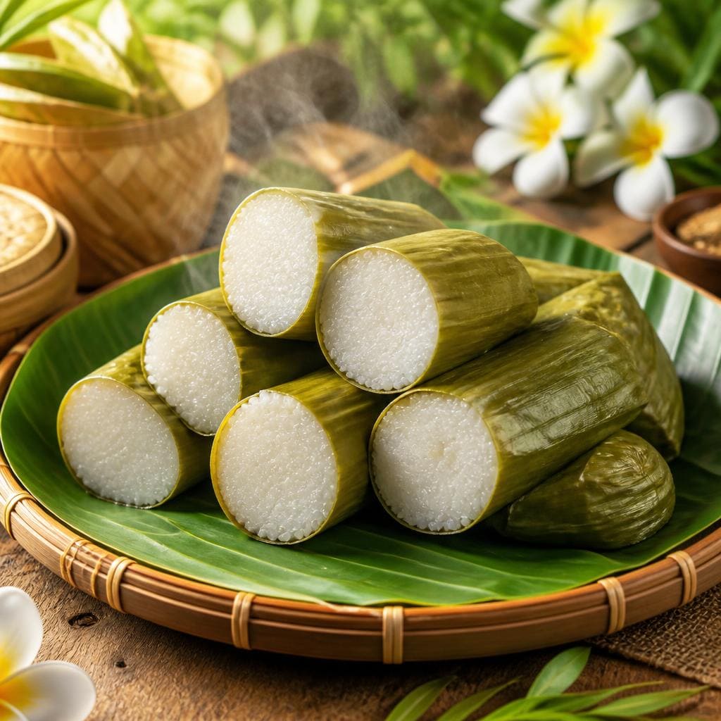 Lontong dari Bakso Lapangan Tembak Senayan